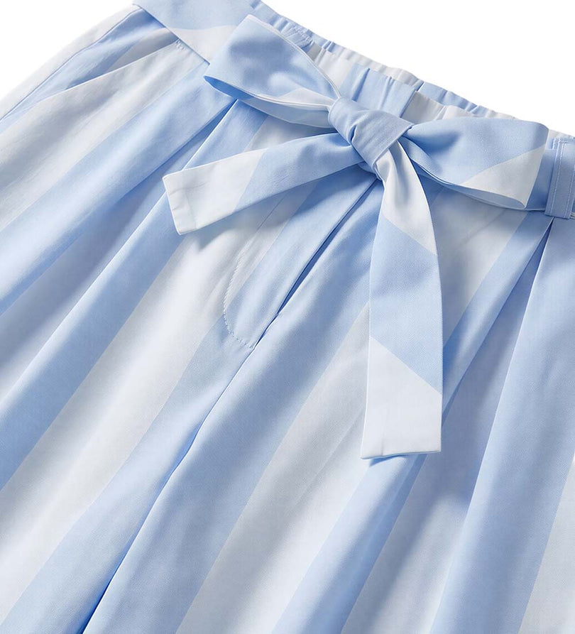 Girl - Striped Trousers 9 - 10 Y White