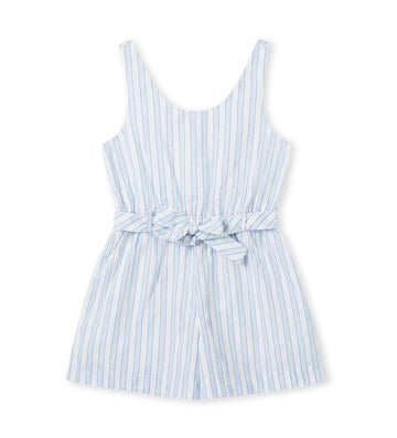 Girl - Short jumpsuit 9 - 10 Y Blue
