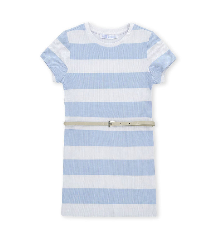 Girl - Striped Dress 9 - 10 Y Blue