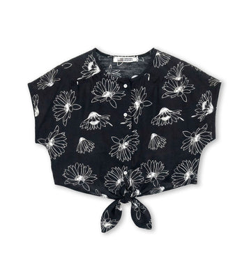 Girl - Linen Shirt 9 - 10 Y Black