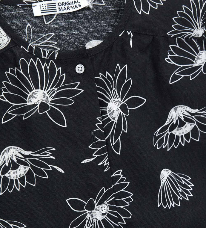 Girl - Linen Shirt 9 - 10 Y Black