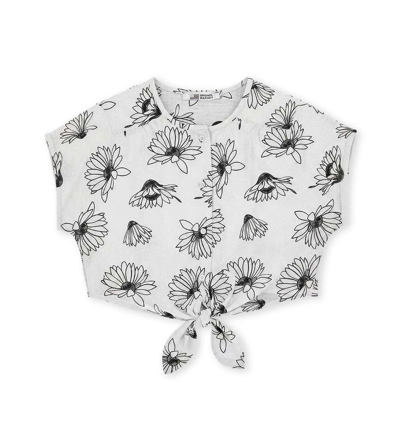 Girl - Linen Shirt 9 - 10 Y Black