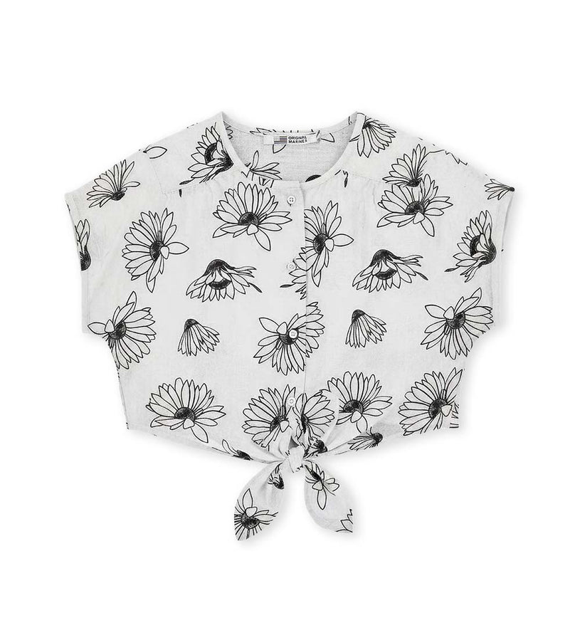 Girl - Linen Shirt 9 - 10 Y Black