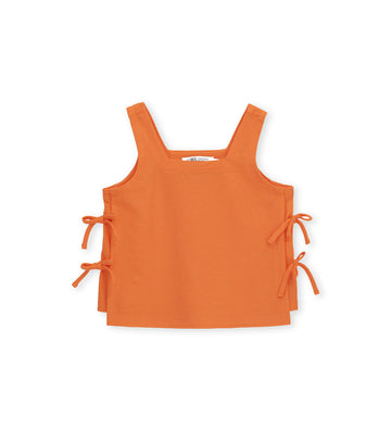 Girl - Top with bows 9 - 10 Y Orange