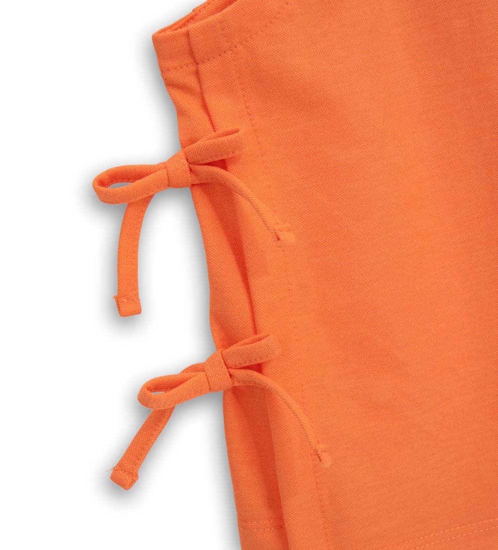 Girl - Top with bows 9 - 10 Y Orange