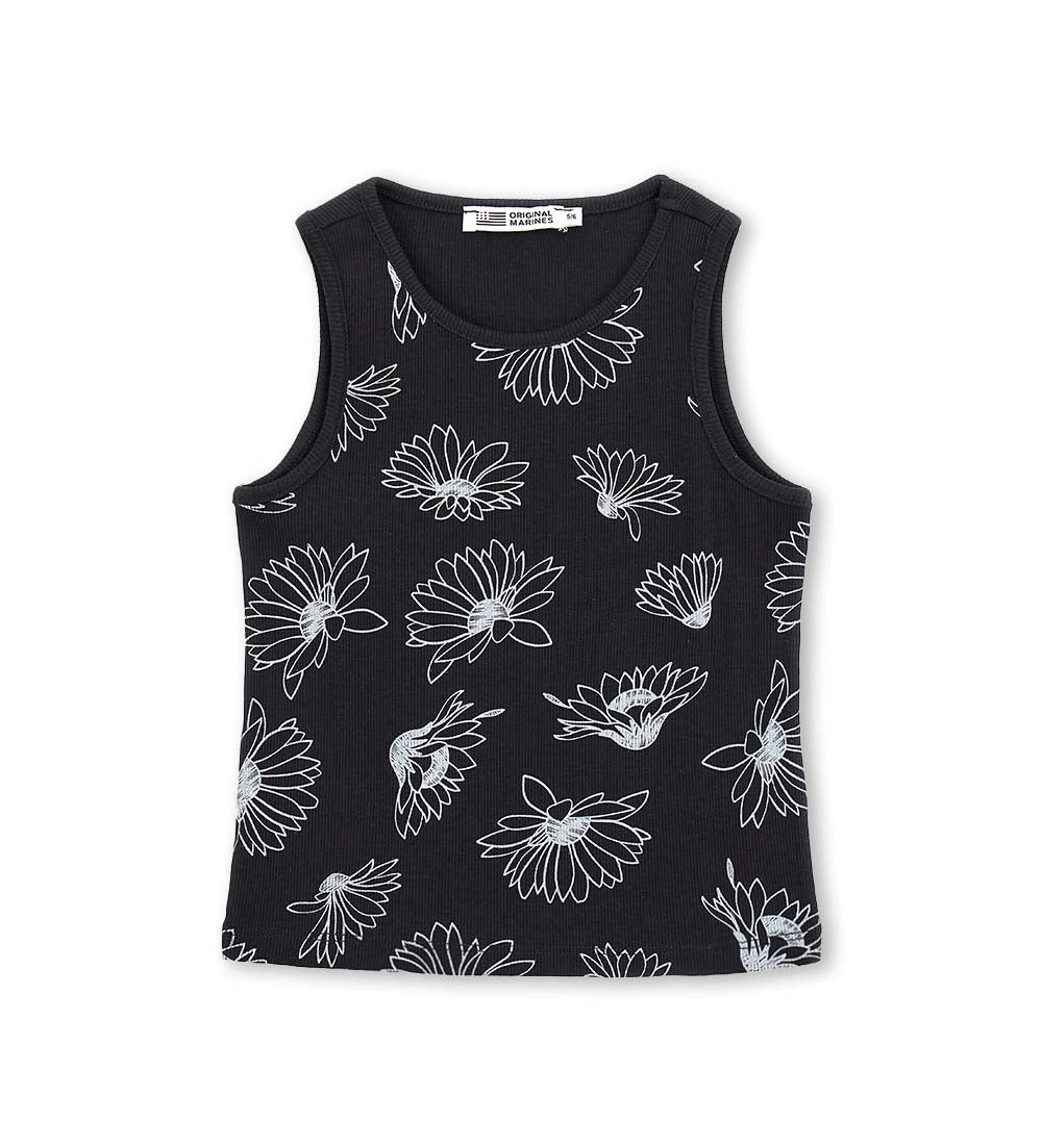Girl - Floral tank top 9 - 10 Y White