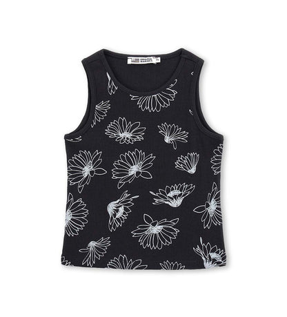 Girl - Floral tank top 9 - 10 Y White