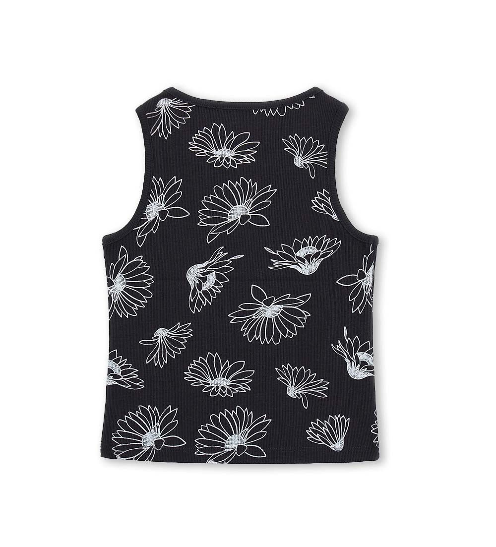 Girl - Floral tank top 9 - 10 Y White