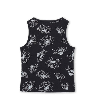 Girl - Floral tank top 9 - 10 Y White