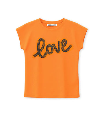 Girl -  T-shirt 9 - 10 Y Orange