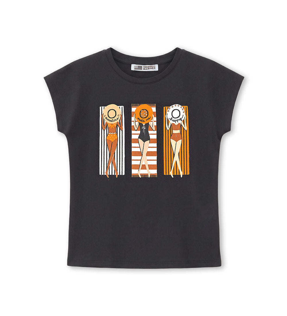 Girl -  T-shirt 9 - 10 Y Orange