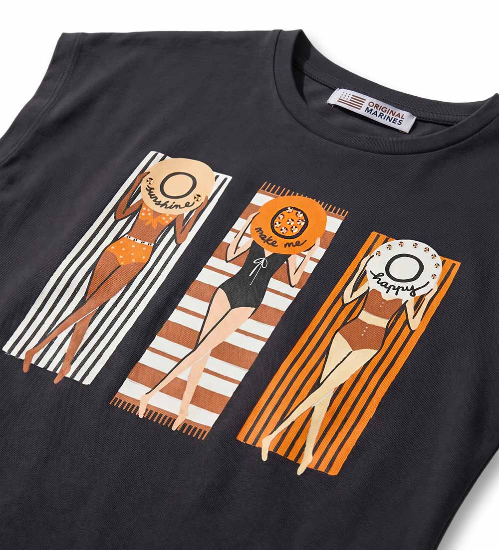Girl -  T-shirt 9 - 10 Y Orange