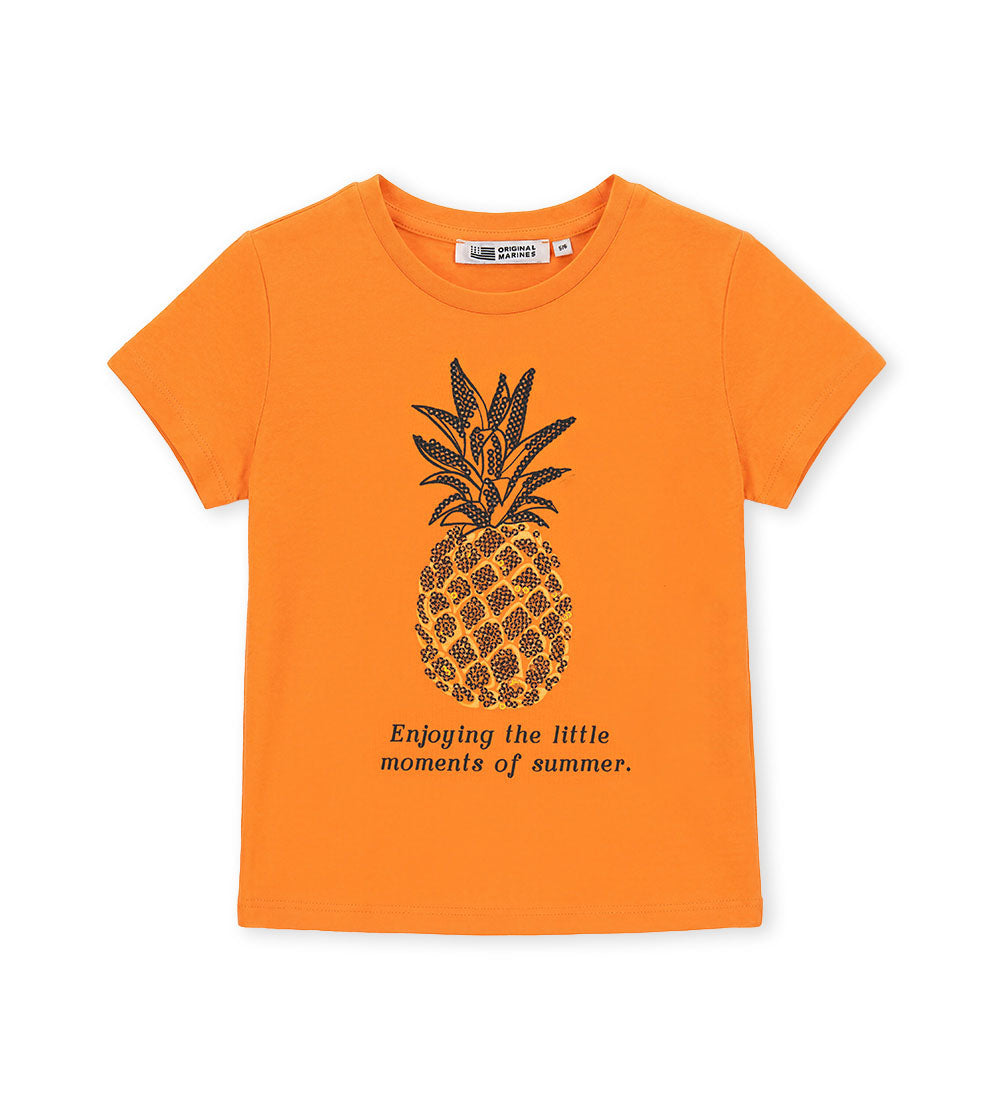 Girl - Short sleeve  T-shirt 9 - 10 Y Orange