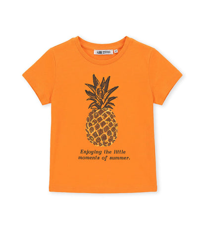 Girl - Short sleeve  T-shirt 9 - 10 Y Orange