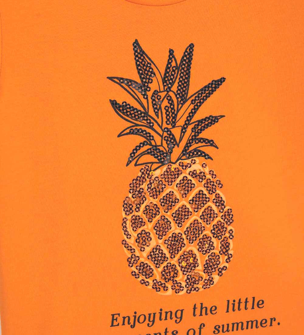 Girl - Short sleeve  T-shirt 9 - 10 Y Orange