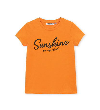 Girl - Short sleeve - T-shirt 9 - 10 Y Orange