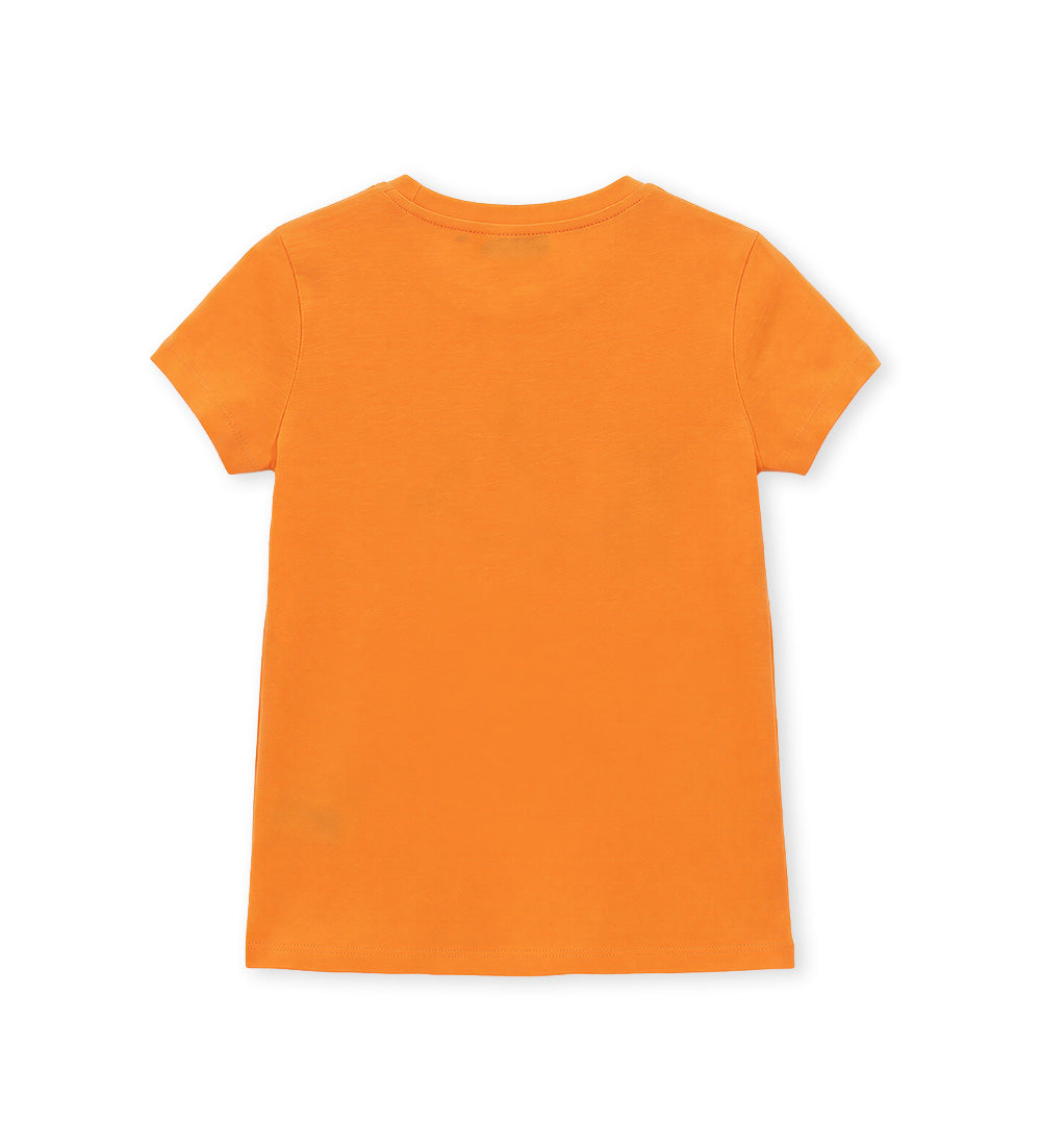 Girl - Short sleeve - T-shirt 9 - 10 Y Orange