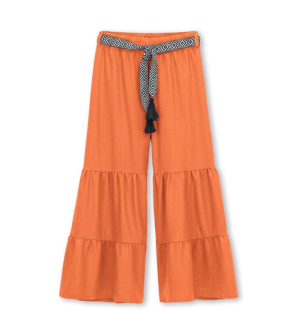 Girl - Ruffled trousers 9 - 10 Y Orange