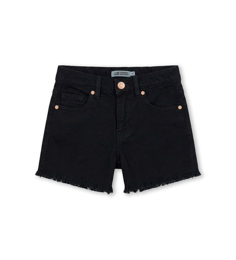 Girl - Fringe Cotton Bermuda Shorts 9 - 10 Y Brown