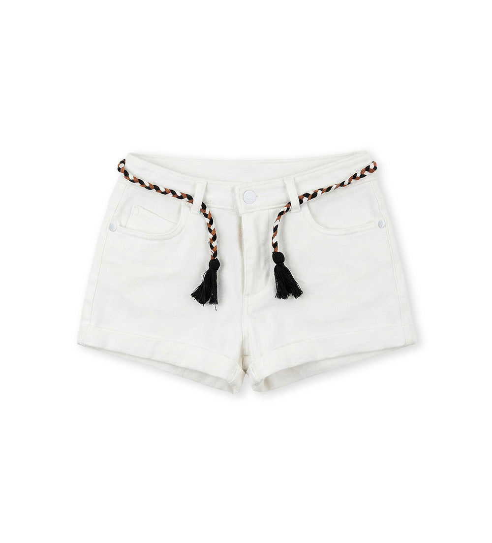 Girl - Fleece bermuda shorts 9 - 10 Y White