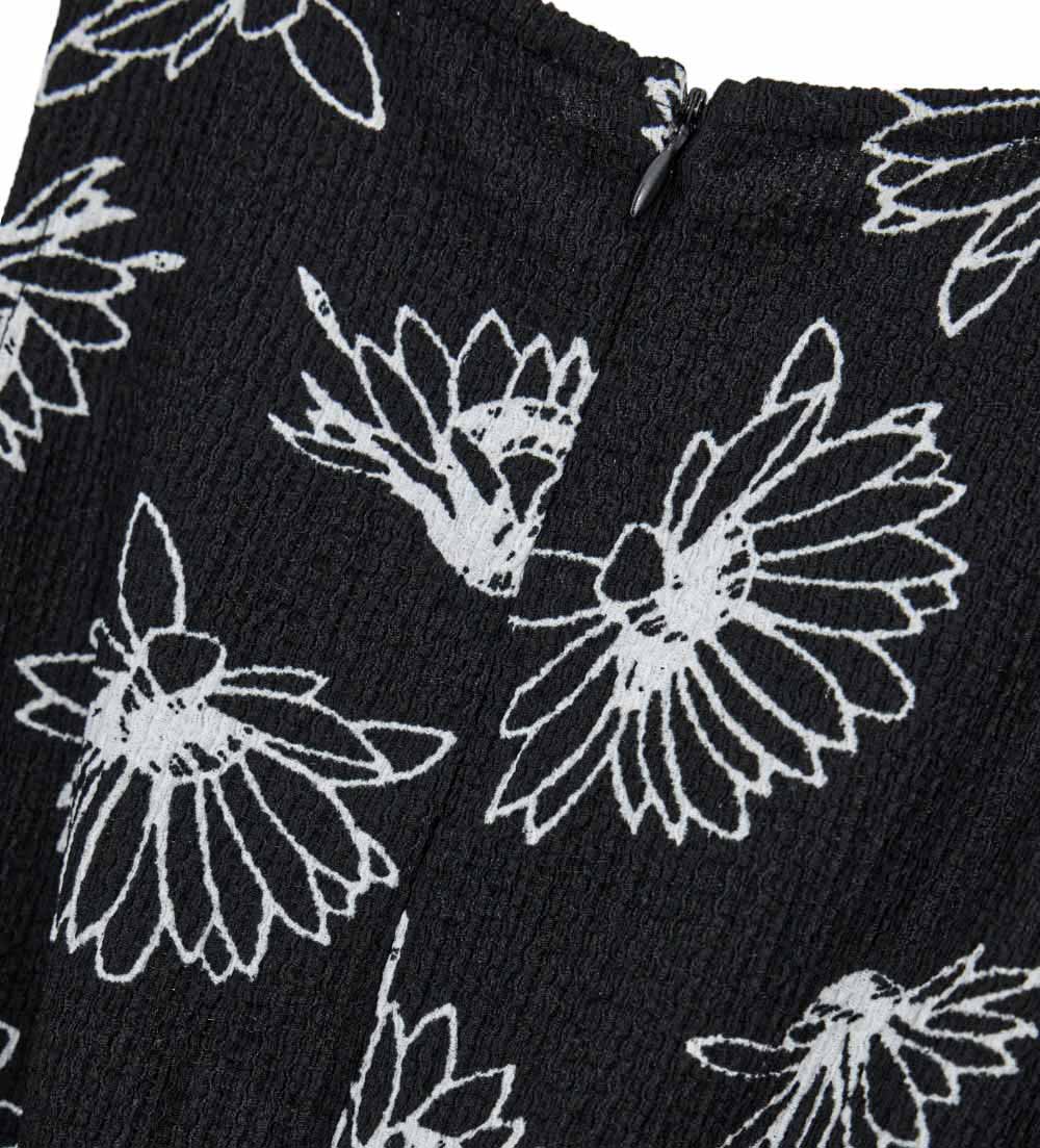 Girl - Floral onesie 9 - 10 Y Black
