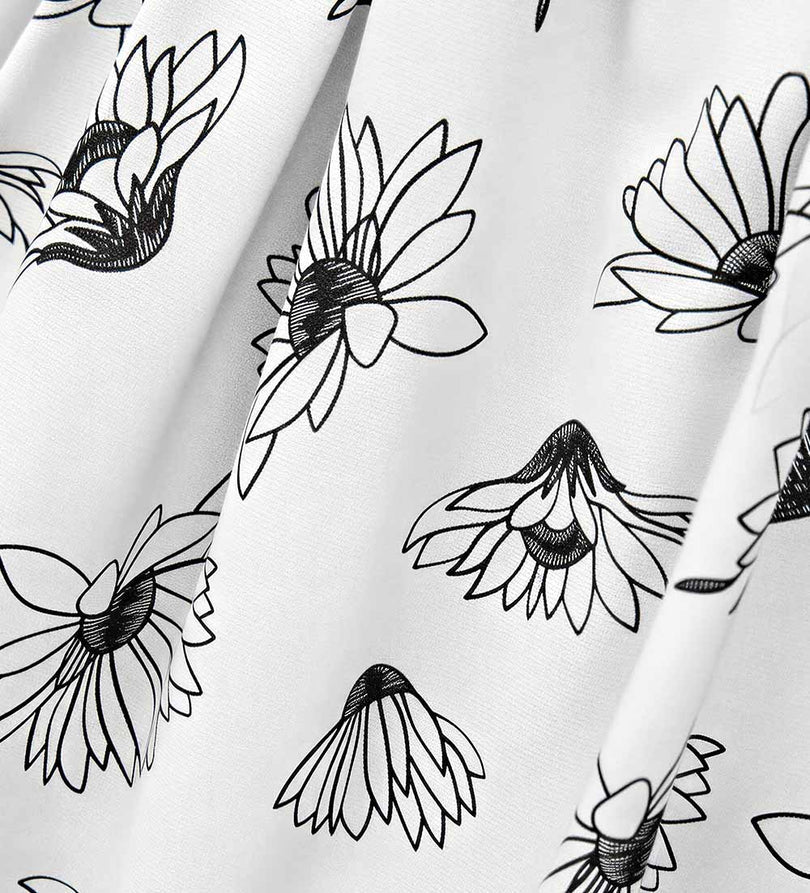 Girl - Short Sleeve Linen Dress 9 - 10 Y Black