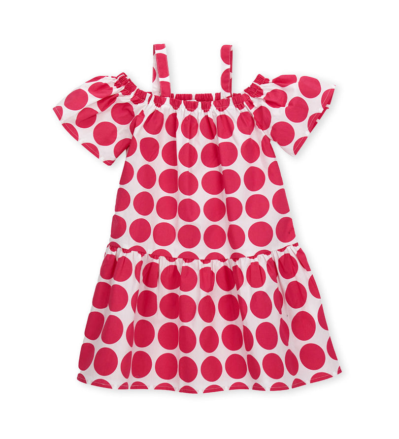 Girl - Polka dot dress 9 - 10 Y Red