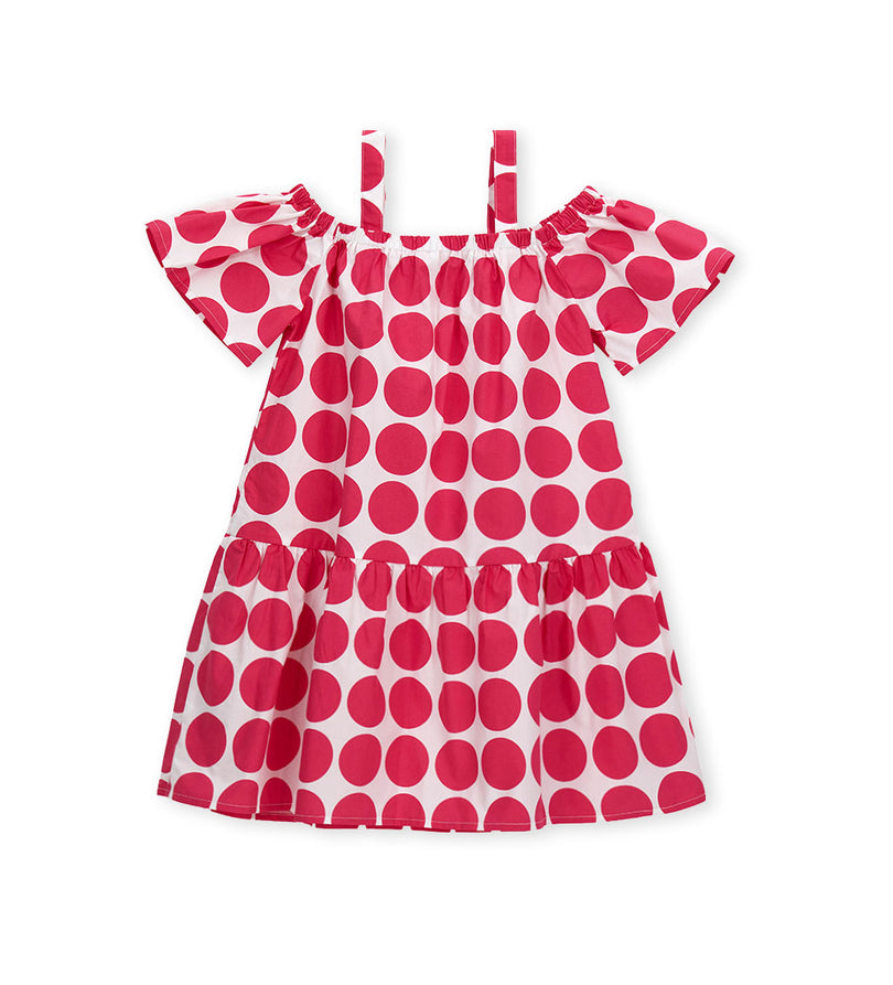 Girl - Polka dot dress 9 - 10 Y Red
