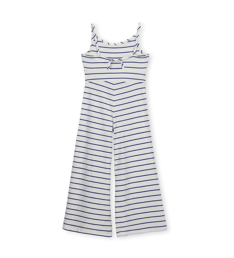 Girl - Short Sleeve Striped Onesie 9 - 10 Y Red