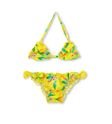Girl - Bikini with Lemons 9 - 10 Y Yellow