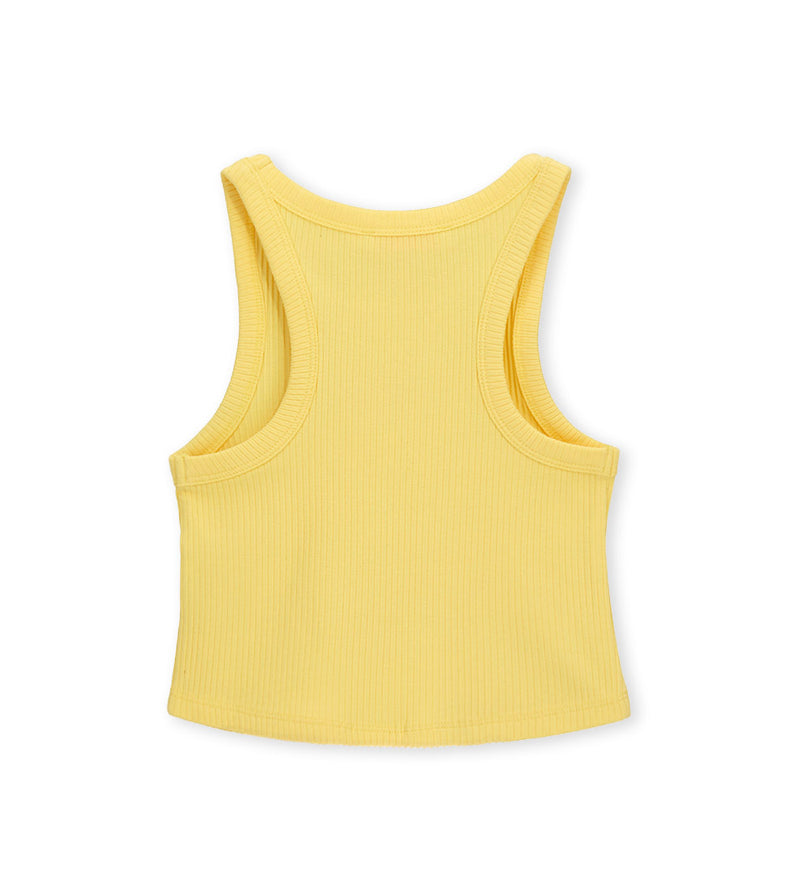 Girl - Sleeveless Embroidered Tank Top 9 - 10 Y White