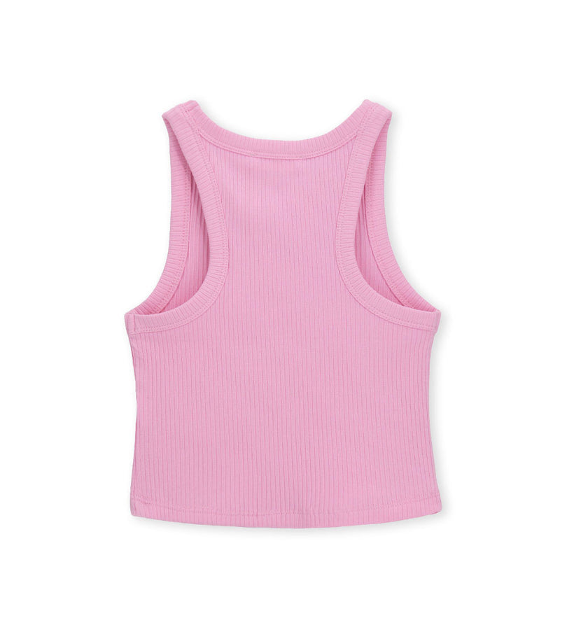 Girl - Sleeveless Embroidered Tank Top 9 - 10 Y White