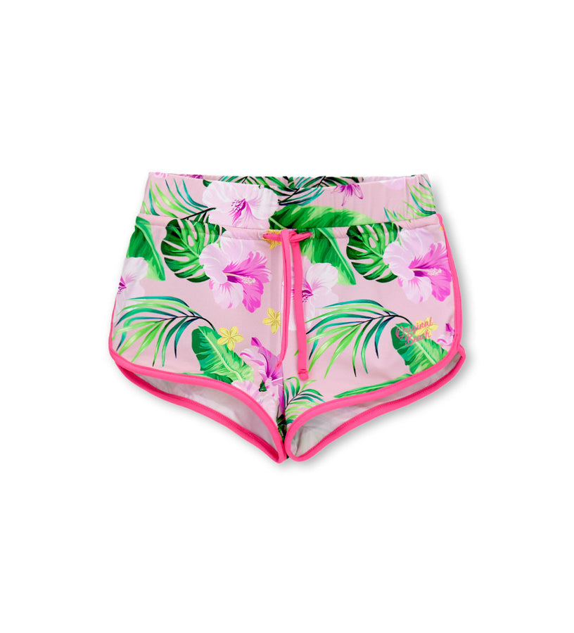 Girl - Floral Print Bermuda Shorts 9 - 10 Y Pink