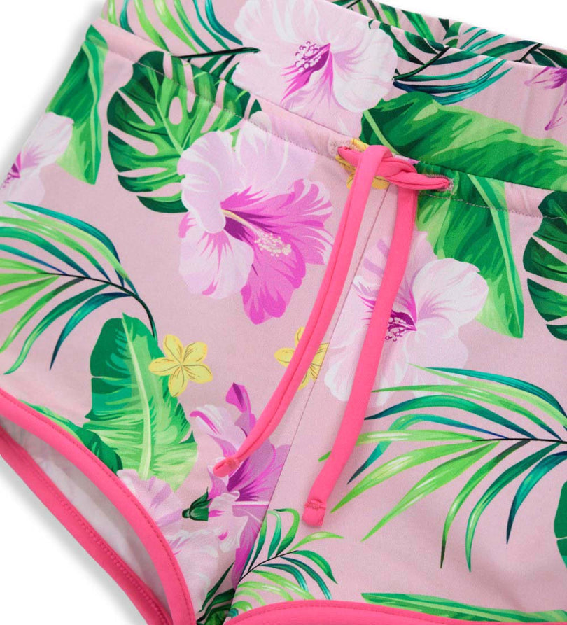 Girl - Floral Print Bermuda Shorts 9 - 10 Y Pink