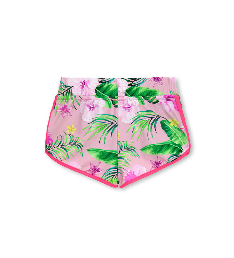 Girl - Floral Print Bermuda Shorts 9 - 10 Y Pink