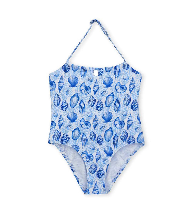 Girl - Cut-Out One-Piece Swimsuit 9 - 10 Y Blue