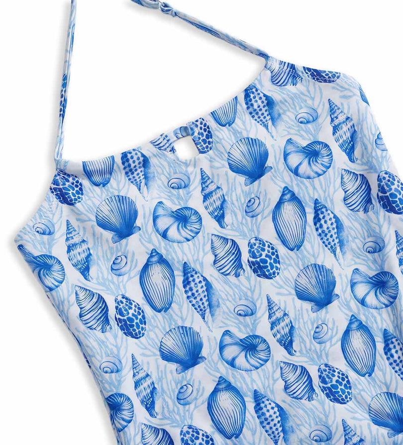 Girl - Cut-Out One-Piece Swimsuit 9 - 10 Y Blue