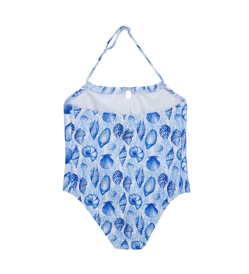 Girl - Cut-Out One-Piece Swimsuit 9 - 10 Y Blue