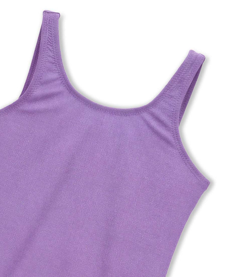 Girl - Glitter One-Piece Swimsuit 9 - 10 Y Purple