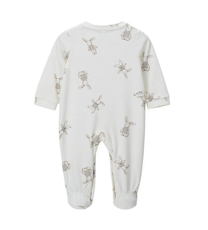 Newborn - Onesie with bunnies White 1M