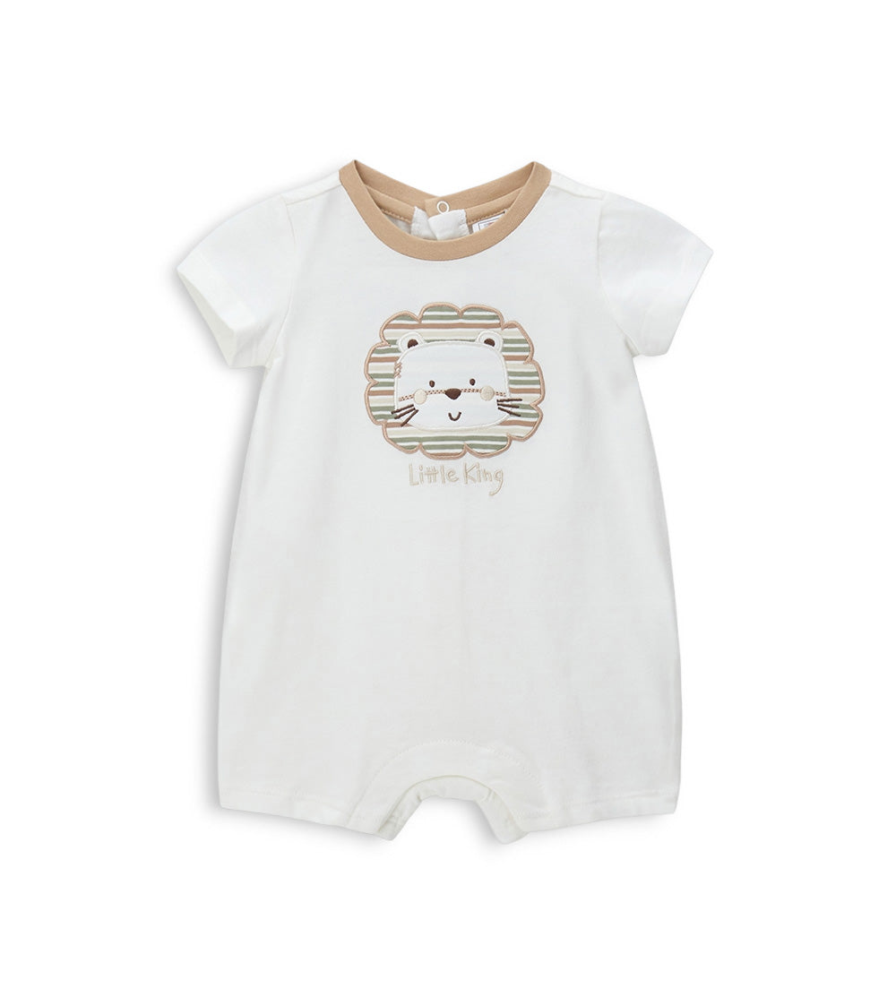 Newborn - Lion romper White 1M