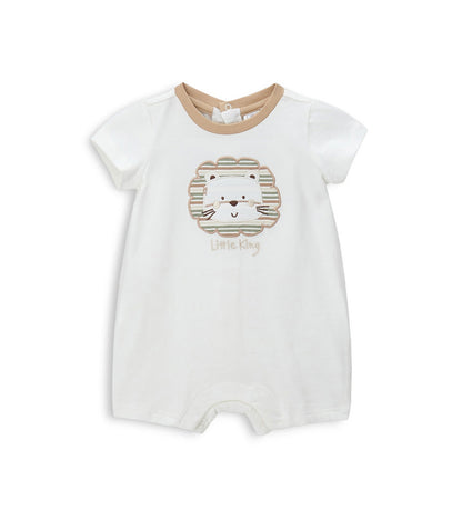 Newborn - Lion romper White 1M