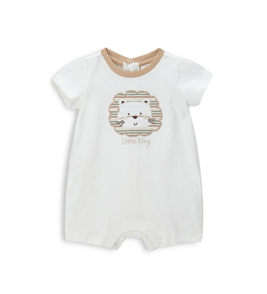 Newborn - Lion romper White 1M