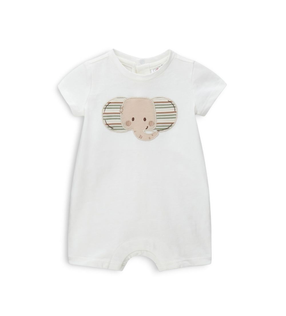 Newborn - Lion romper White 1M