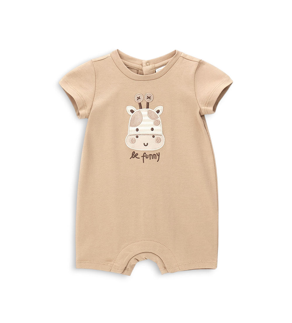 Newborn - Lion romper White 1M