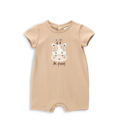 Newborn - Lion romper White 1M