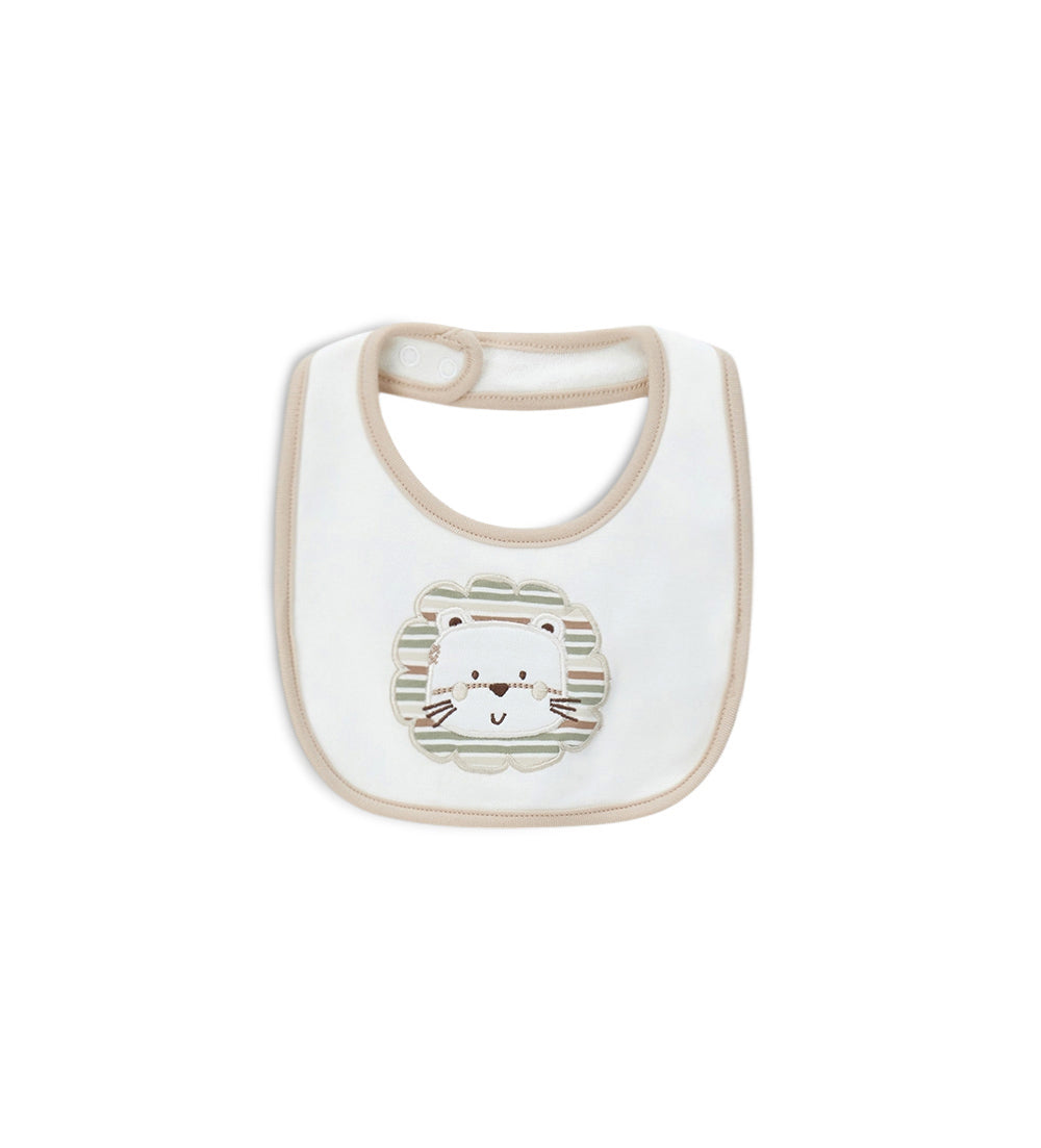 Newborn - Lion bib Off White UNI