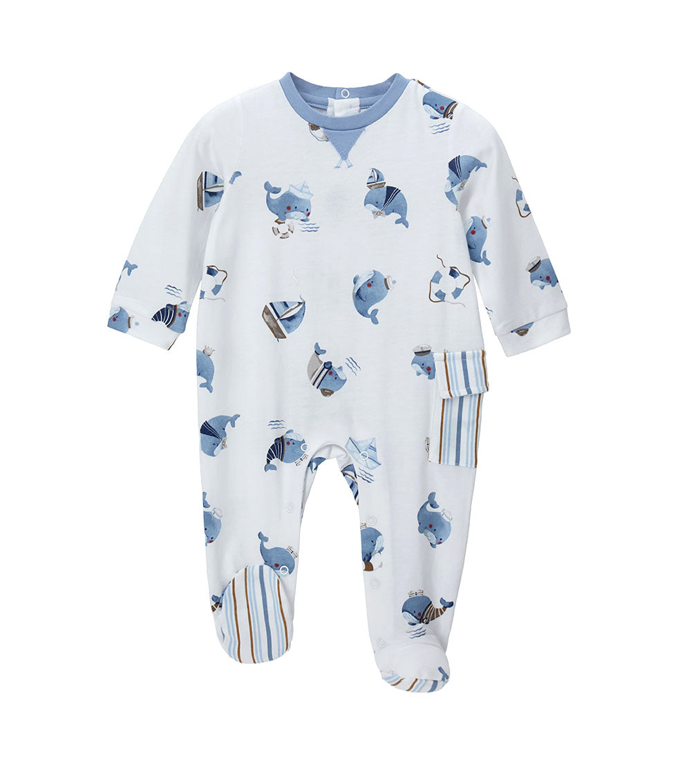 Newborn - Long romper White 1M