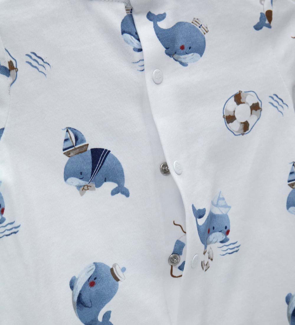 Newborn - Long romper White 1M