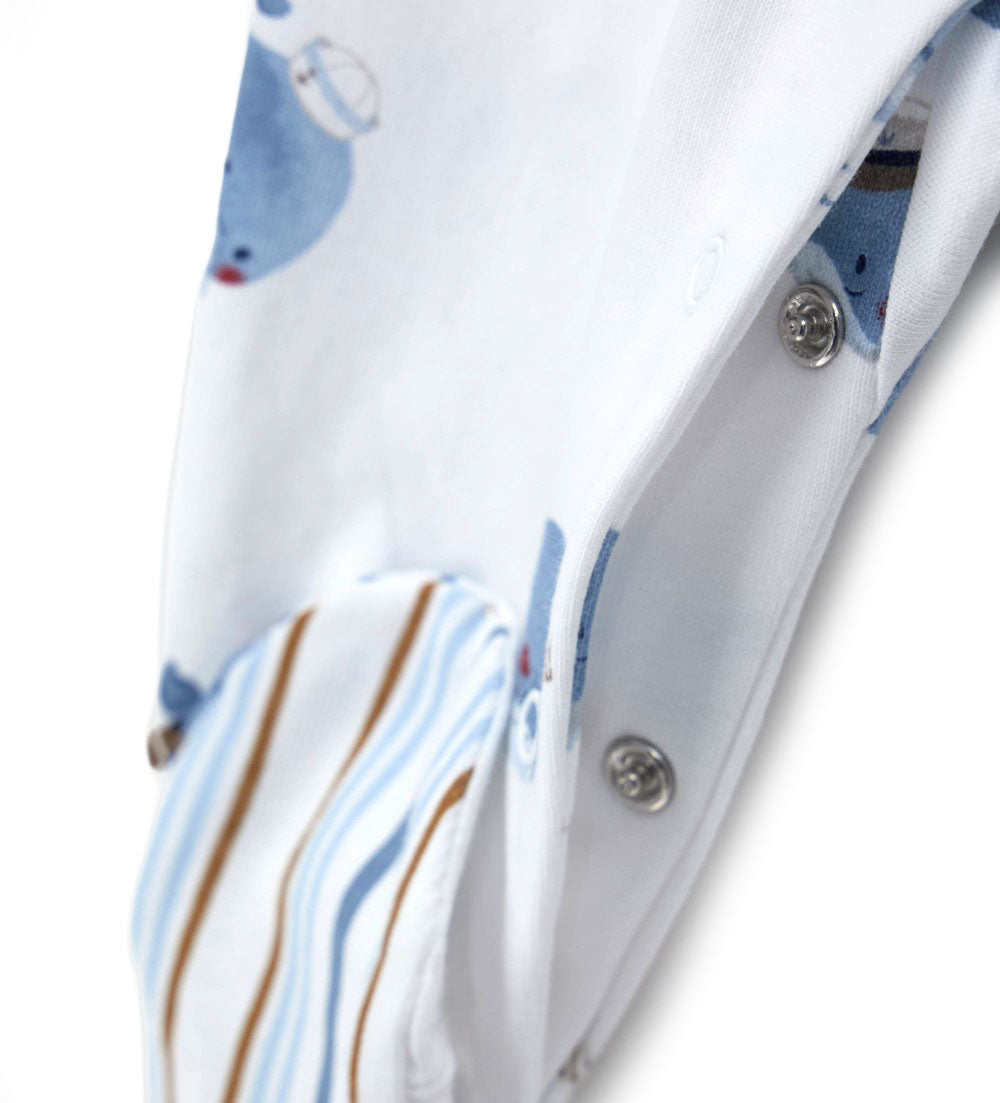 Newborn - Long romper White 1M